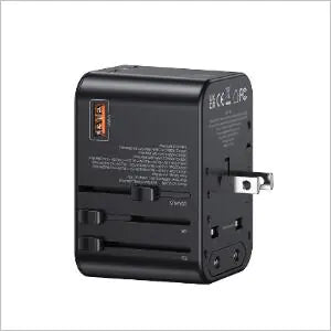 65W Dual Type C USB Universal Travel Charger (Single Unit)
