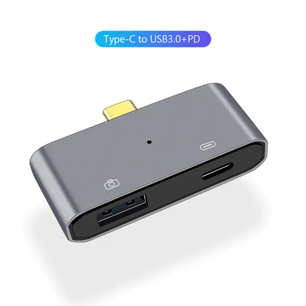 3-in-1 Type C Docking Station with USB 3.0 and OTG