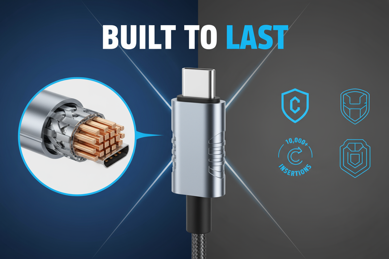 Durable braided USB-C cables built to last