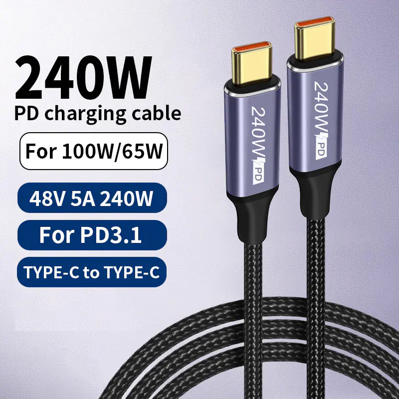 USB-C cables collection - fast charging and data transfer