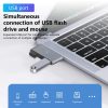 FJKxDMVJvKBH1175 3-in-1 Type C Docking Station with USB 3.0 and OTG