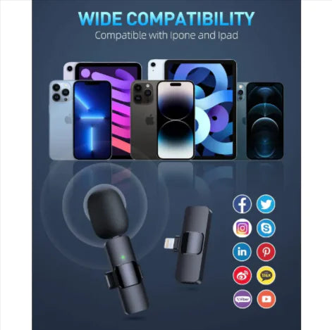 L6sbCMlxGywFUyl2 Wireless Lavalier Mic – iPhone & Type-C