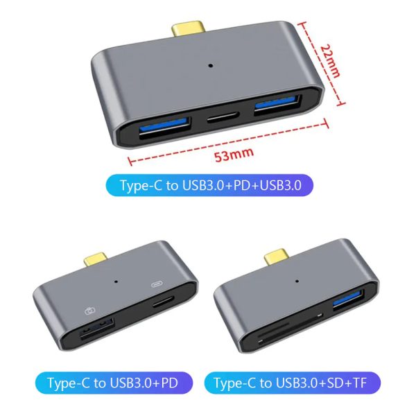 WAYxEnfnh4ho1ejA 3-in-1 Type C Docking Station with USB 3.0 and OTG