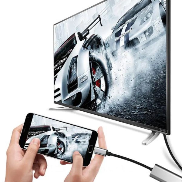 WvhK3TzdiFSbGOcM Type-C to 4K HDMI Converter Cable for Screen Mirroring