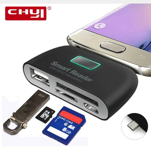 fMUoaVaZ8yCODjRa Type-C OTG Card Reader for Memory Cards