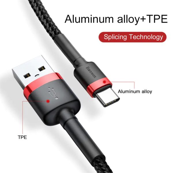 yxwXjoMCPQR5vcaP Baseus USB Type C Fast Charging Cable for Samsung & Huawei